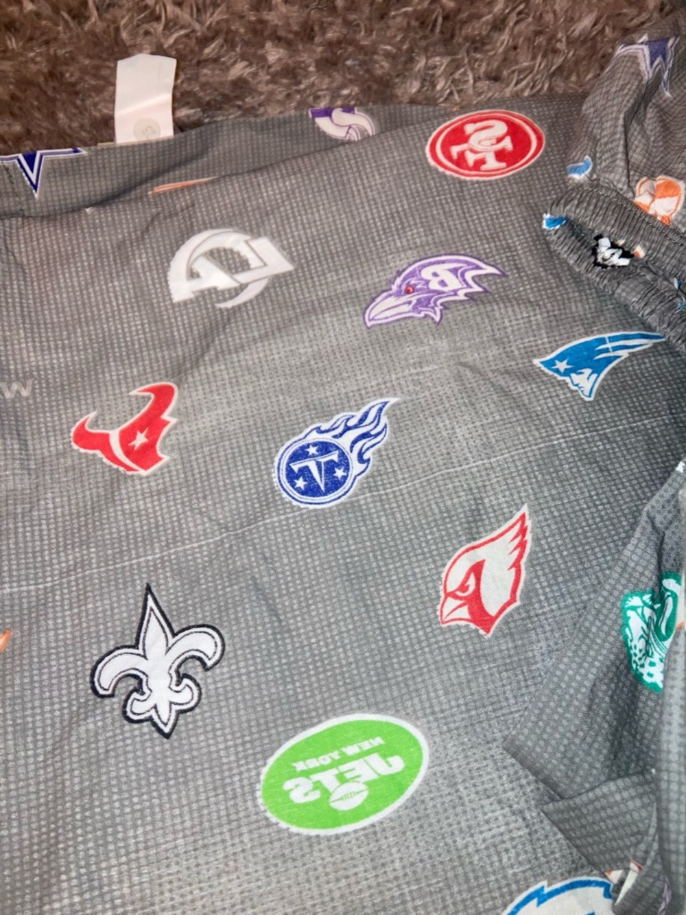 Pottery Barn Teen NFL Brights Logo Sheet Set 3 pcs twin xl long - Picture 5 of 8